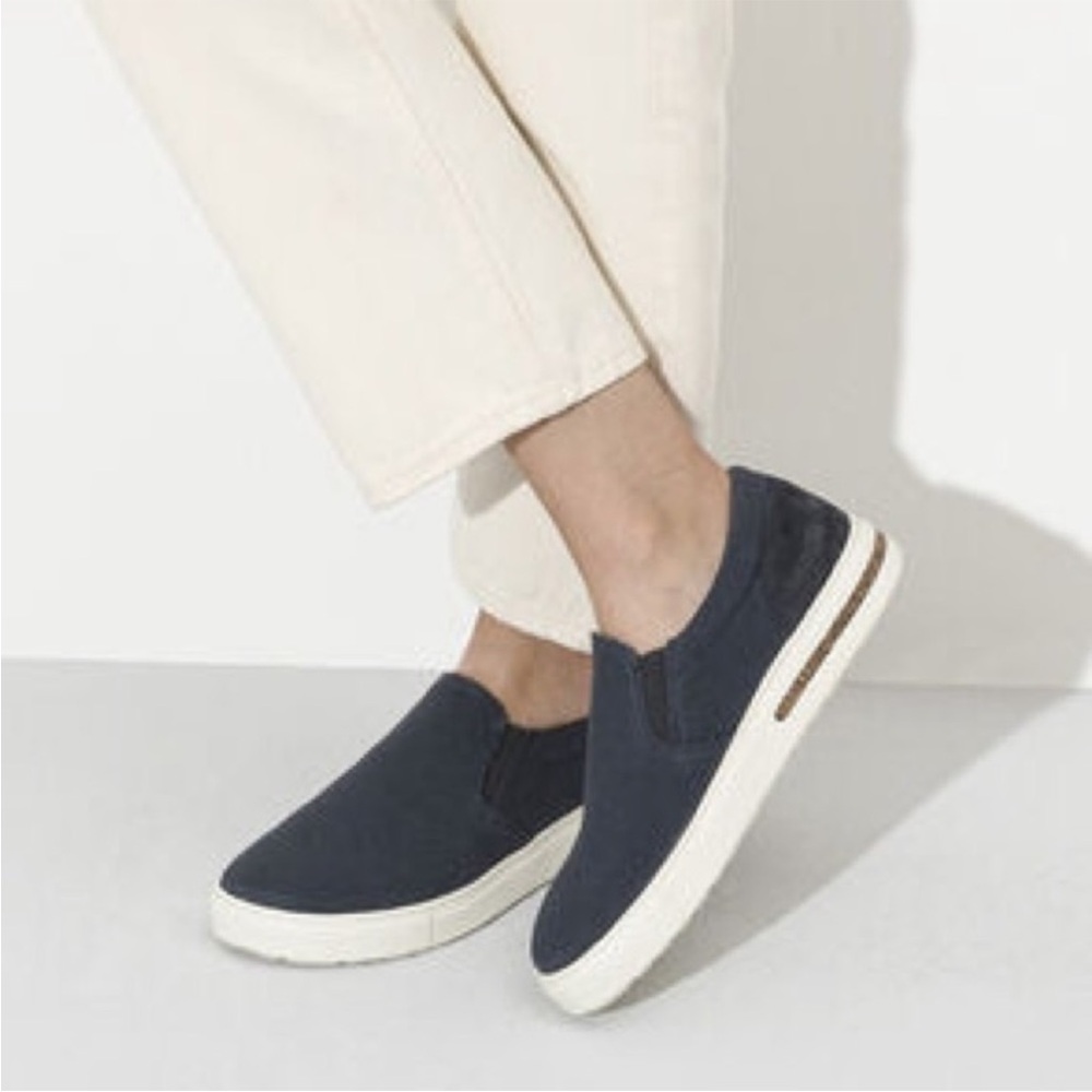 Birkenstock Dark Blue Women's Slip-On Sneakers